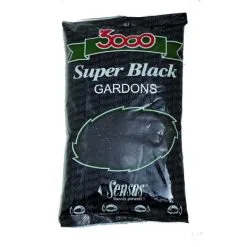 Voeder 3000 Super Black Gardons (Voorn) 1Kg - Sensas
