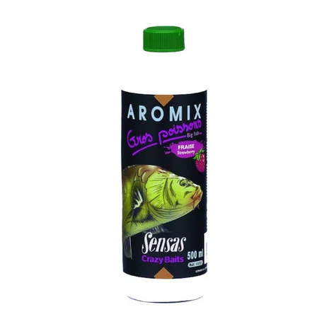 Smaakstof Aromix Grote Vis Aardbei 500Ml - Sensas 3 Smaakstof Aromix Grote Vis Aardbei 500Ml - Sensas