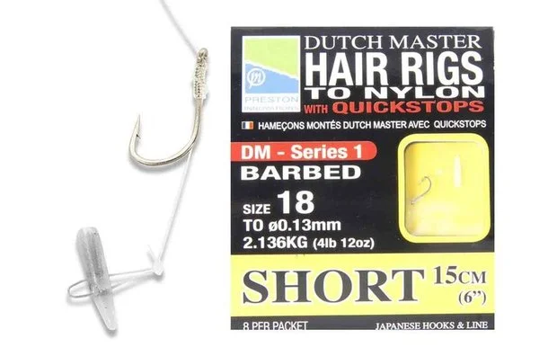 Onderlijnen Dutch Master Hair Rig - Short 6" - Preston 3 Onderlijnen Dutch Master Hair Rig - Short 6" - Preston
