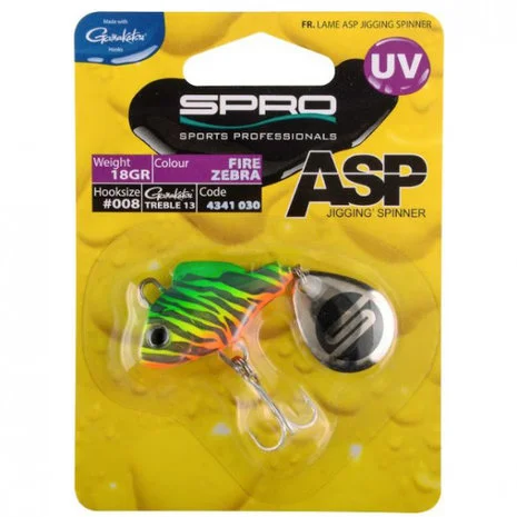 SPRO - Spinners & Lepels ASP Spinner Uv Fire Zebra - 21gr - SPRO 5 SPRO - Spinners & Lepels ASP Spinner Uv Fire Zebra - 21gr - SPRO - Afbeelding 3