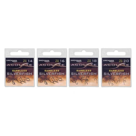 Drennan - Haken Acolyte Barbless Silverfish - Drennan 5 Drennan - Haken Acolyte Barbless Silverfish - Drennan - Afbeelding 3